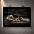 Unframed Jackie Robinson Legacy in Motion baseball artwork showing his dramatic steal of home