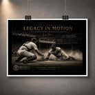 Unframed Jackie Robinson Legacy in Motion baseball artwork showing his dramatic steal of home