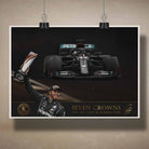 Poster of Formula 1 driver Lewis Hamilton by Sports Cave.