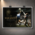 Unframed Diego Maradona soccer wall art print featuring the controversial Mexico 1986 football moment.