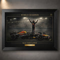 Framed motorsport wall art product image.