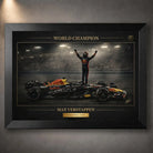 Framed motorsport wall art product image.