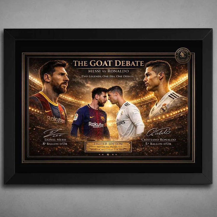 Messi vs Ronaldo: Battle of the GOATs Wall Art