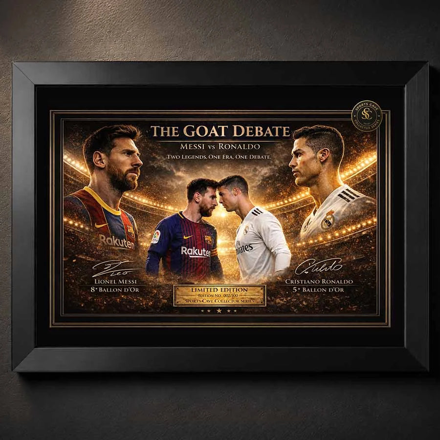Messi vs Ronaldo: Battle of the GOATs Wall Art