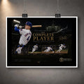 Unframed Pete Crow-Armstrong baseball wall art featuring The Complete Player cycle tribute design.