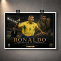 Unframed Ronaldo Nazário Brazil 2002 soccer wall art print featuring the Yokohama redemption artwork.