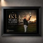 Black framed Ryan Fox Open Championship golf wall art celebrating his Royal Birkdale victory and Claret Jug triumph.