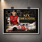 Unframed Kevin Harvick Six Thousandths NASCAR wall art featuring the No. 29 Goodwrench race car design.