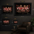 Arsenal football Wall art sizing guide