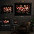 Arsenal football Wall art sizing guide