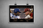 Unframed Summer of ’98 artwork featuring Sammy Sosa and Mark McGwire, limited edition sports prints for collectors.