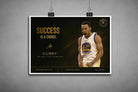 Stephen Curry success is a choice unframed NBA poster – premium sports art print by Sports Cave