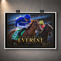 Unframed Tempted Conquering Everest horse racing edition featuring the Royal Randwick 2026 race scene