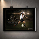 Unframed Jonathan Thurston rugby league wall art design featuring The 2015 Moment golden-point kick under stadium lights.