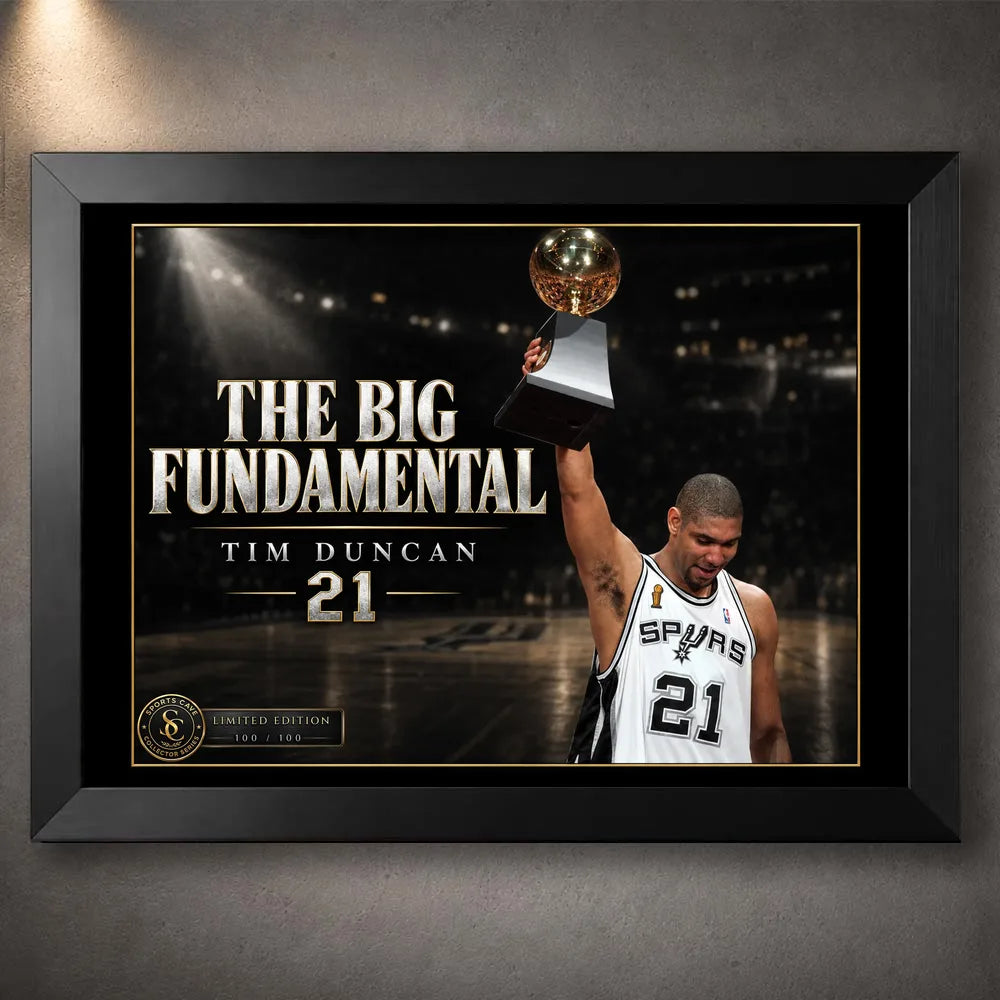The Big Fundamental: Tim Duncan Wall Art