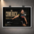 Unframed Nathan Cleary wall art featuring The Comeback 2023 Grand Final design with a clean white print border.