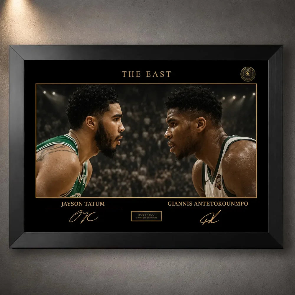 The East Tatum vs Giannis Wall Art