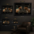 Basketball wall art scale reference for Sports Cave frame options
