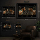Basketball wall art scale reference for Sports Cave frame options