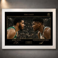 The East NBA art shown in a light frame