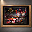 Oak-framed Kostecki and Hazelwood Bathurst tribute featuring the #17 Shell V-Power Ford Mustang and trophy.
