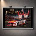 Unframed Kostecki and Hazelwood motorsport print showing the Bathurst-winning #17 car beneath their celebration.