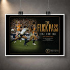 Unframed Benji Marshall wall art design featuring The Flick Pass from the 2005 Grand Final for rugby league fans.