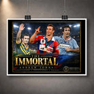 Unframed The Immortal Andrew Johns rugby league wall art featuring Australia, Newcastle Knights and NSW Blues imagery.