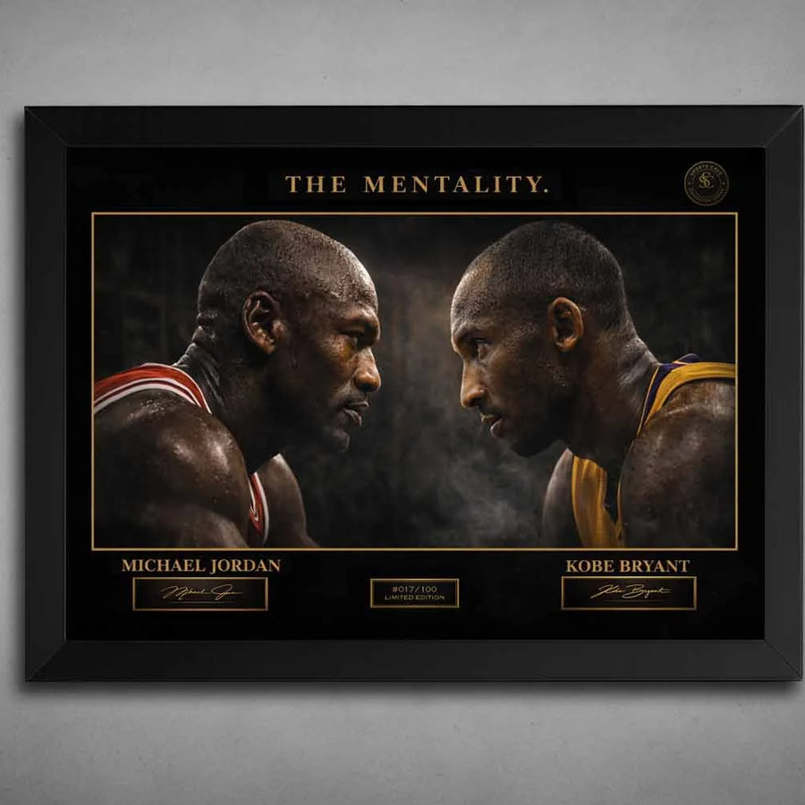 The Mentality Jordan vs Bryant Wall Art
