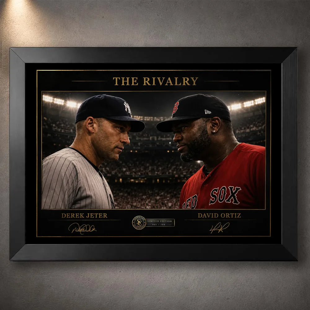 The Rivalry Jeter vs Ortiz Wall Art