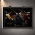 Unframed The Standard Bobby Orr vs Gordie Howe hockey wall art shown as a print with a clean white border.