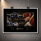 Unframed Sosa vs McGwire Summer of ’98 baseball wall art, a limited edition sports print for serious collectors.