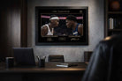 Premium office setting with Shai Gilgeous-Alexander vs Anthony Edwards framed piece, showcasing limited edition sports prints.