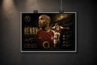 Unframed Thierry Henry Arsenal sports wall art print featuring iconic Highbury-inspired collector artwork.