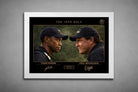 Tiger Woods and Phil Mickelson face off in The 18th Hole design, white frame edition premium sports collectibles artwork