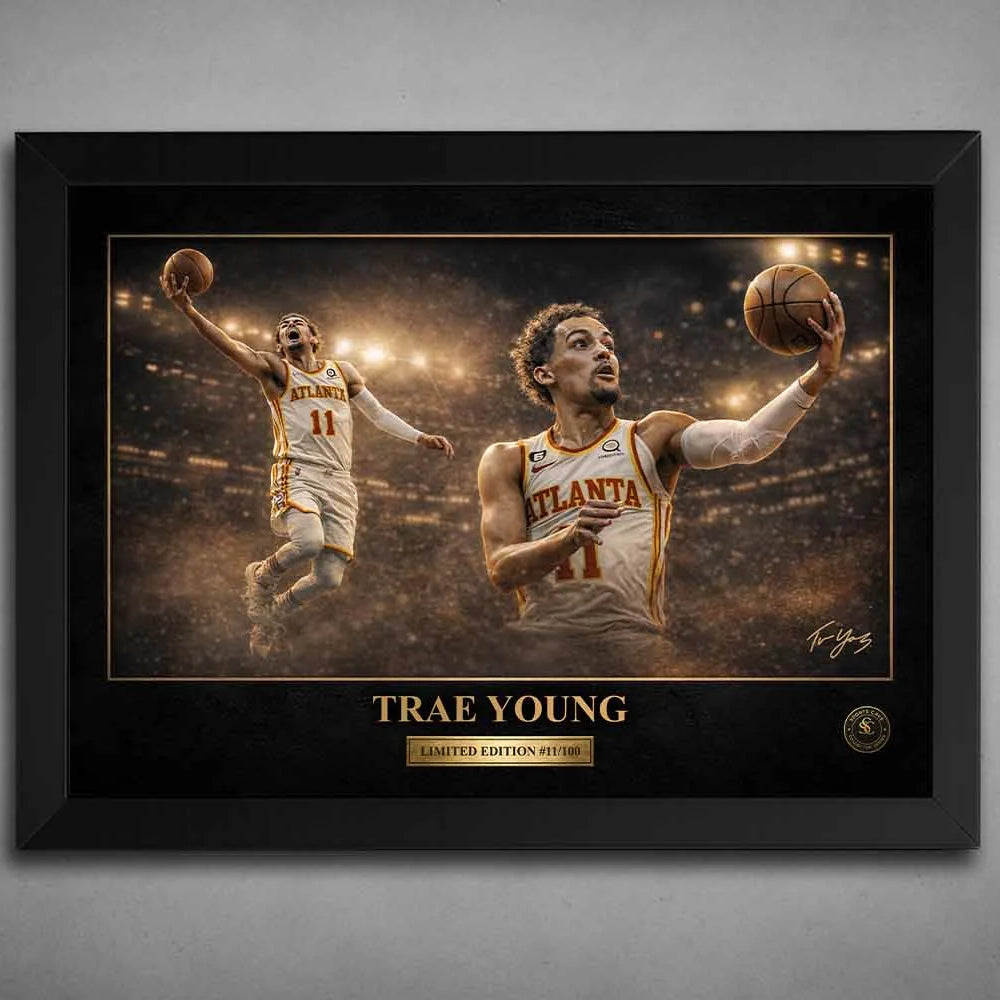 Trae Young Hawks Wall Art